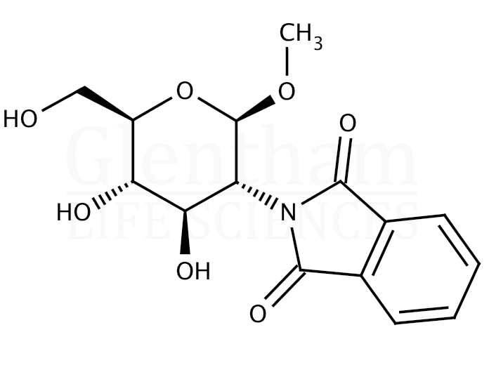 Methyl 2-Deoxy-2-N-phthalimido-β-D-glucopyranoside Structure