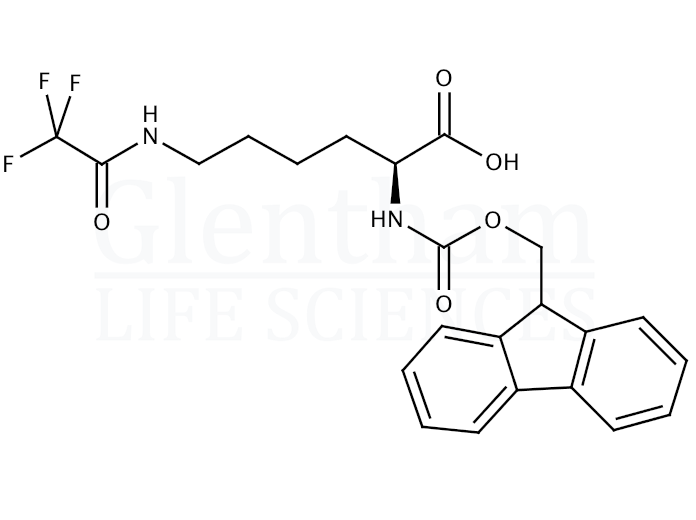 Structure for Fmoc-Lys(Tfa)-OH (76265-69-5)