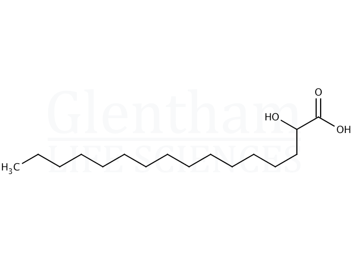 2-Hydroxyhexadecanoic acid Structure