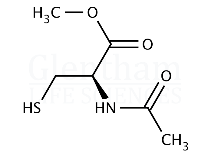 N-Acetyl-L-cysteine methyl ester Structure