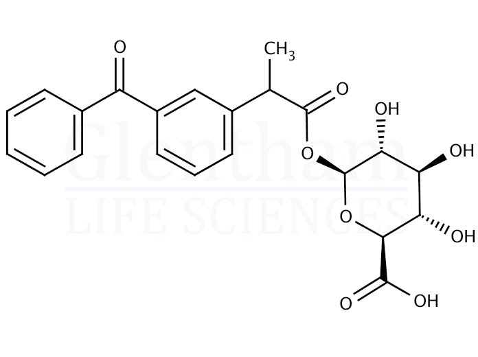 Ketoprofen acyl-b-D-glucuronide Structure