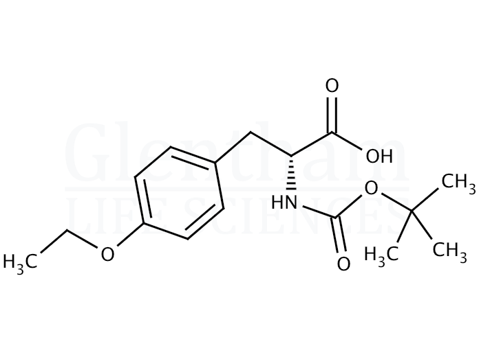 Structure for Boc-D-Tyr(Et)-OH   (76757-92-1)