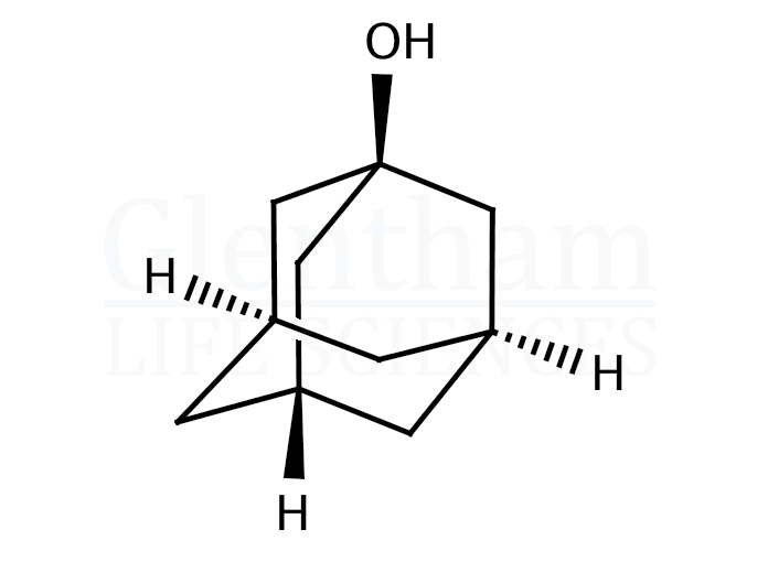 Structure for  1-Adamantanol (1-Hydroxyadamantane)  (768-95-6)