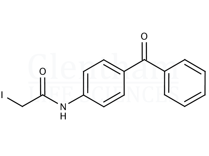 Structure for 4-(N-Iodoacetamide)benzophenone