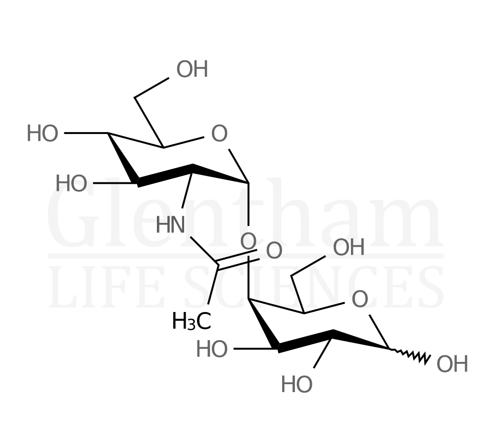 Structure for 4-O-(2-Acetamido-2-deoxy-a-D-glucopyranosyl)-D-galactose