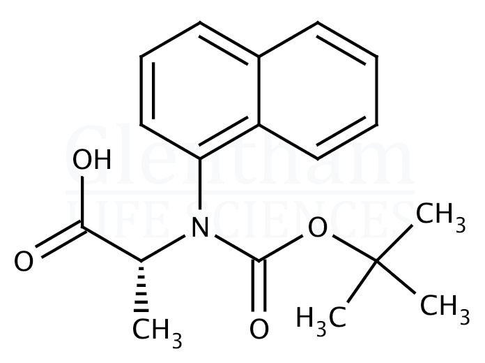 Structure for Boc-D-1-Nal-OH  (76932-48-4)