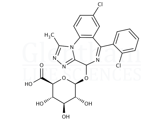 (4-Hydoxytriazolam)-b-D-glucuronide Structure