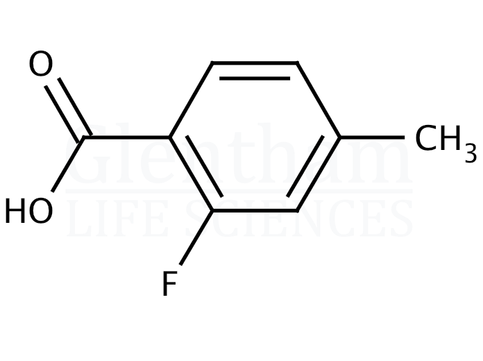 2-Fluoro-4-methylbenzoic acid Structure