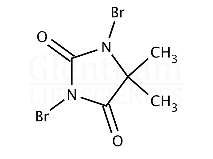 1,3-Dibromo-5,5-dimethylhydantoin Structure