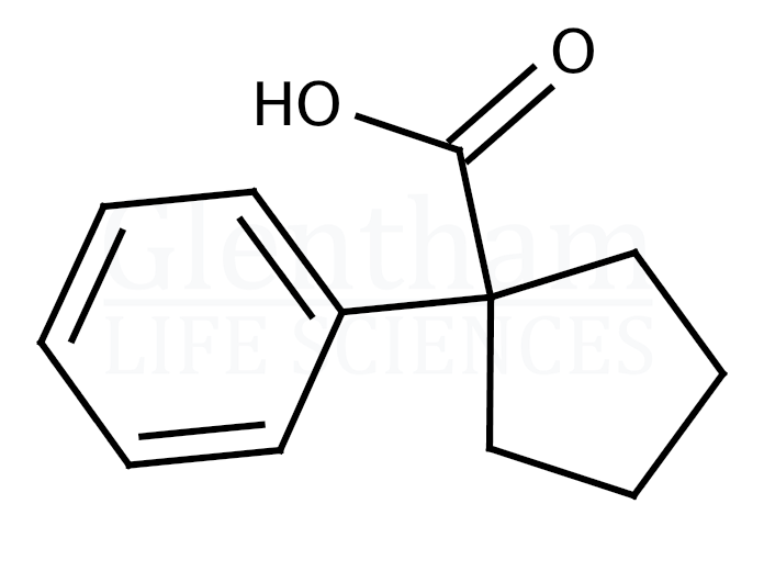 1-Phenyl-1-cyclopentanecarboxylic acid Structure