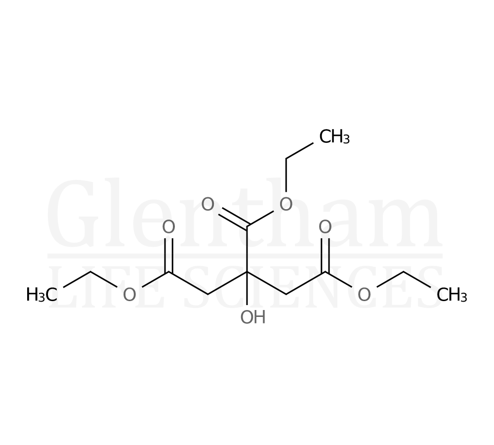 Triethyl citrate Structure