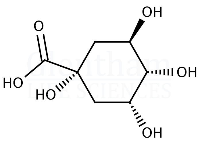 D-(-)-Quinic acid Structure