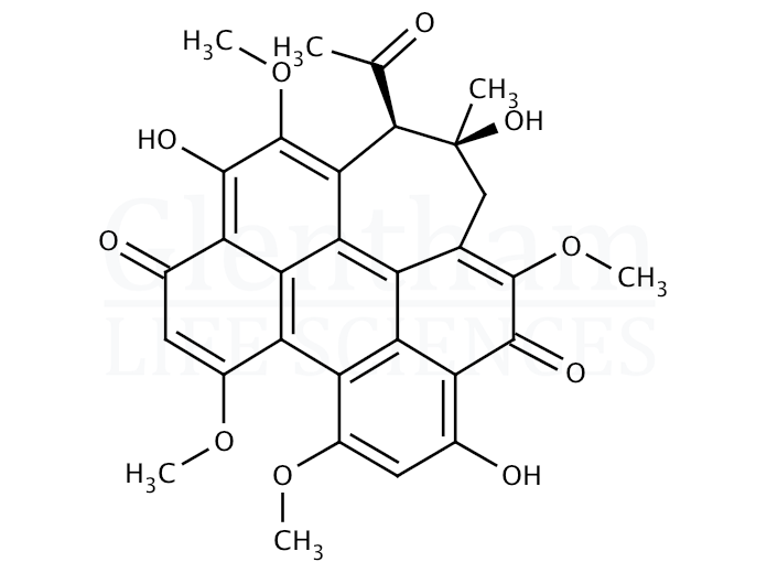 Structure for hypocrellin A