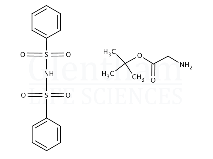 Structure for Glycine tert-butyl ester dibenzenesulfonimide salt  