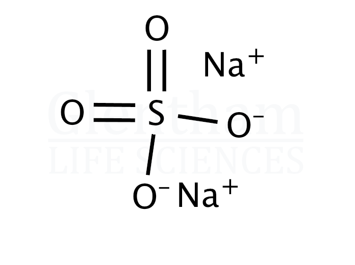 Sodium sulfate, anhydrous Structure