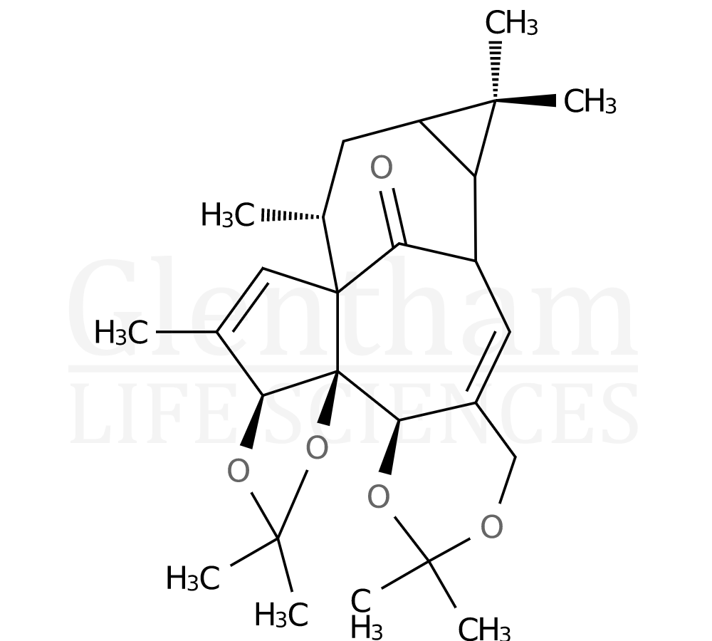 Structure for Ingenol-3,4:5,20-diacetonide