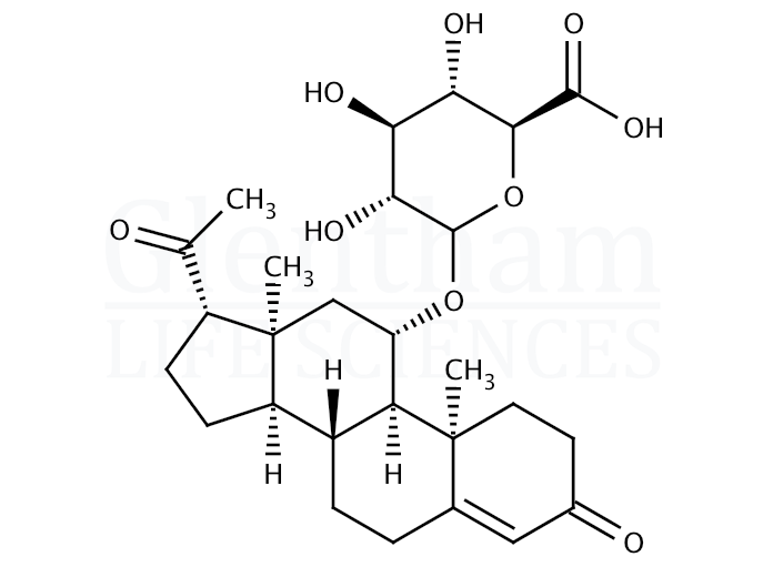 11a-Hydroxy progesterone b-D-glucuronide Structure