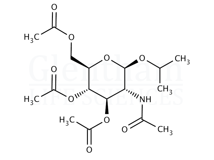 Isopropyl 2-acetamido-3,4,6-tri-O-acetyl-2-deoxy-b-D-glucopyranoside Structure