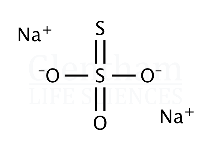 Sodium thiosulfate, anhydrous Structure