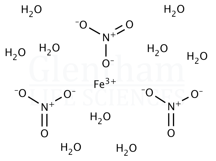 Iron(III) nitrate nonahydrate, 98% Structure