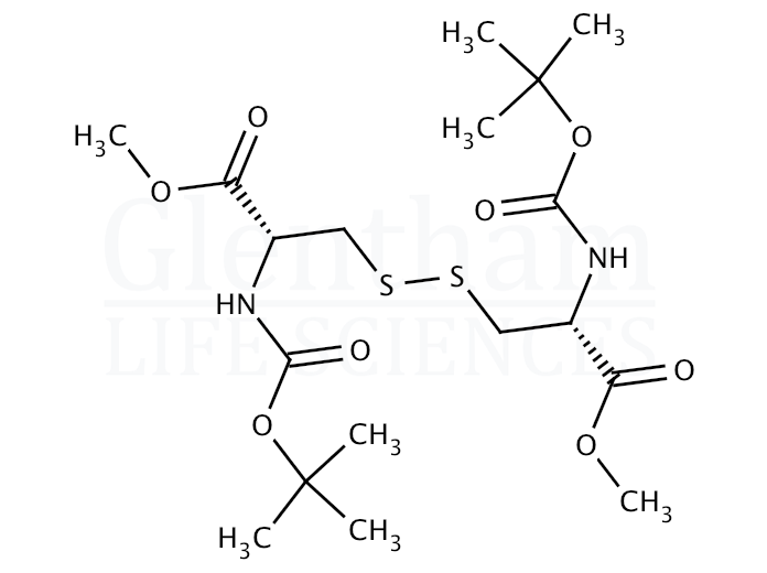 N,N''-Di-Boc-(L)-cystine-dimethyl ester Structure