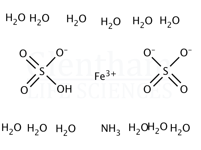 Structure for Ammonium iron(III) sulfate dodecahydrate