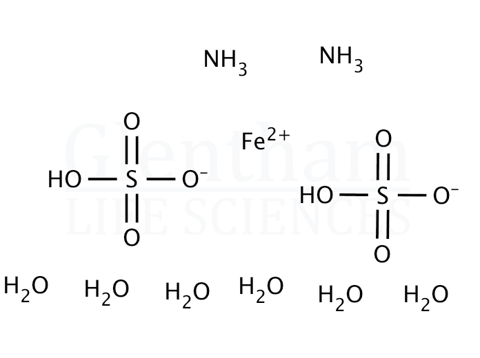 Structure for Ammonium iron(II) sulfate hexahydrate