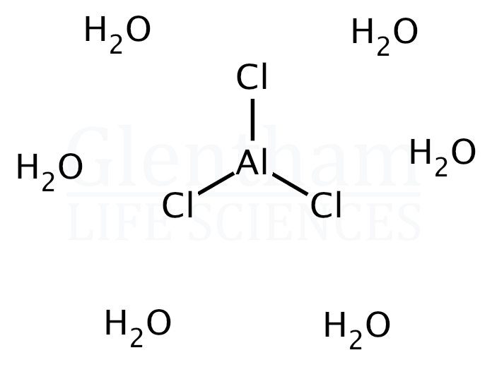 Aluminium chloride hexahydrate, BP, Ph. Eur. grade Structure