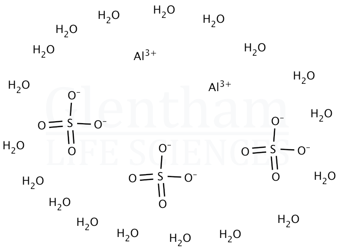 Aluminium sulfate octadecahydrate Structure