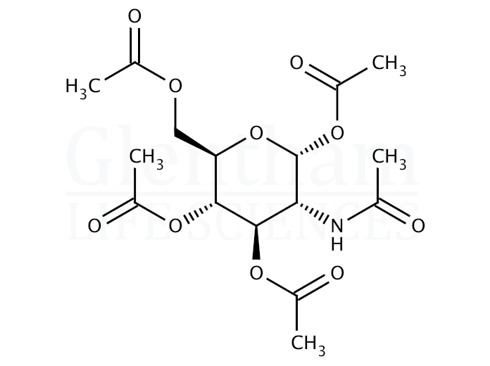 α-D-Glucosamine Pentaacetate Structure
