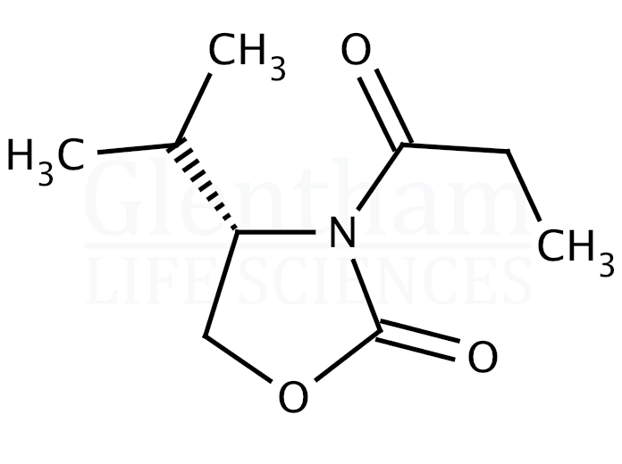 (S)-(+)-4-Isopropyl-3-propionyl-2-oxazolidinone Structure