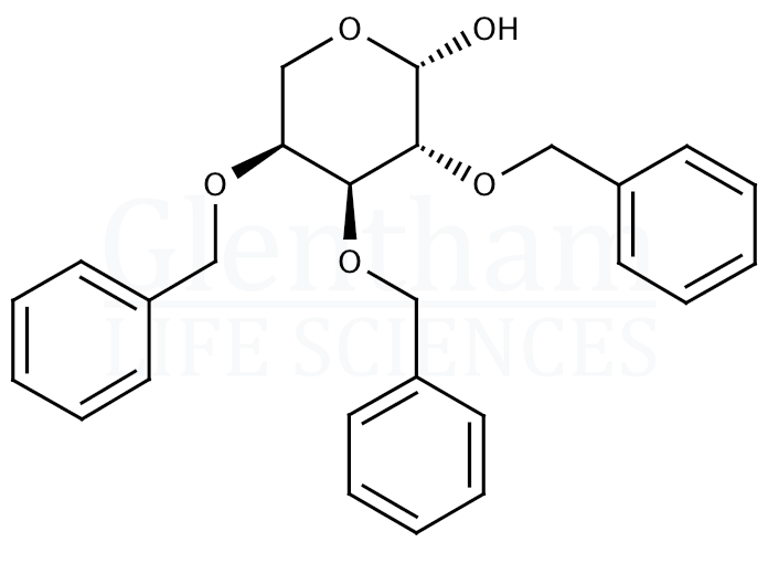 Structure for 2,3,4-Tri-O-benzyl-b-L-arabinopyranose