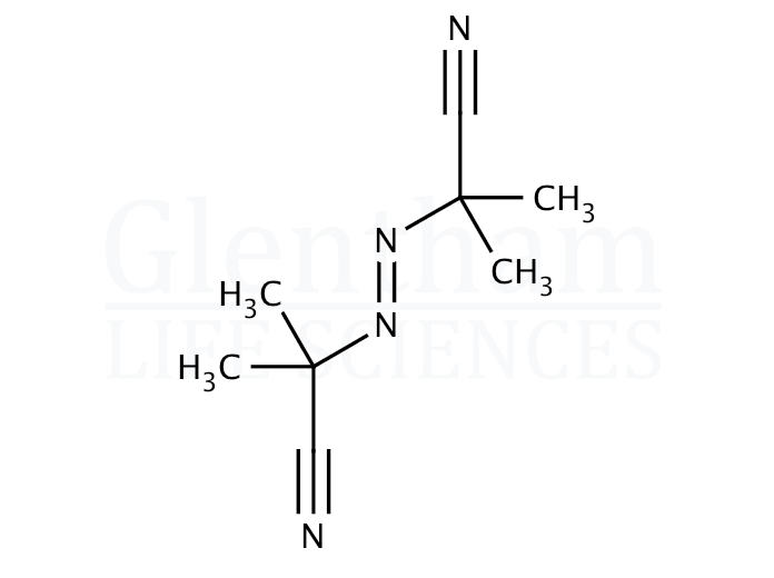 Structure for  alpha,alpha-Azoisobutyronitrile  (78-67-1)