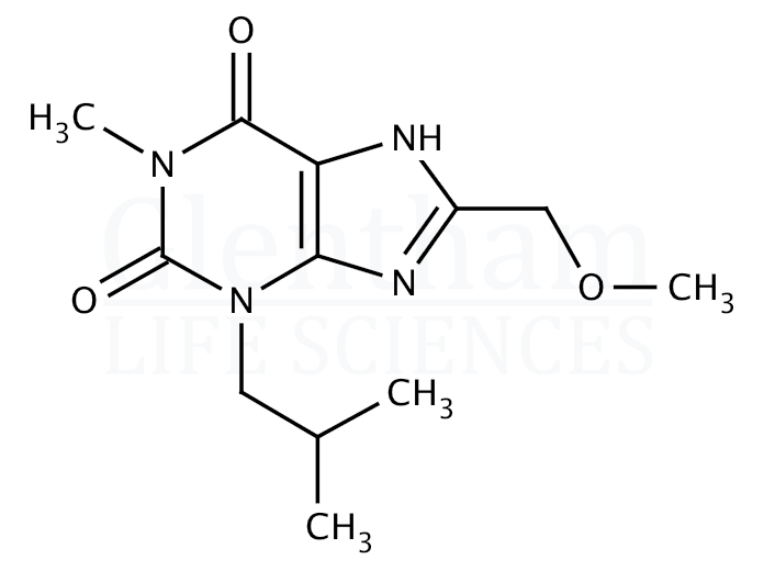 8-Methoxymethyl-3-isobutyl-1-methylxanthine Structure