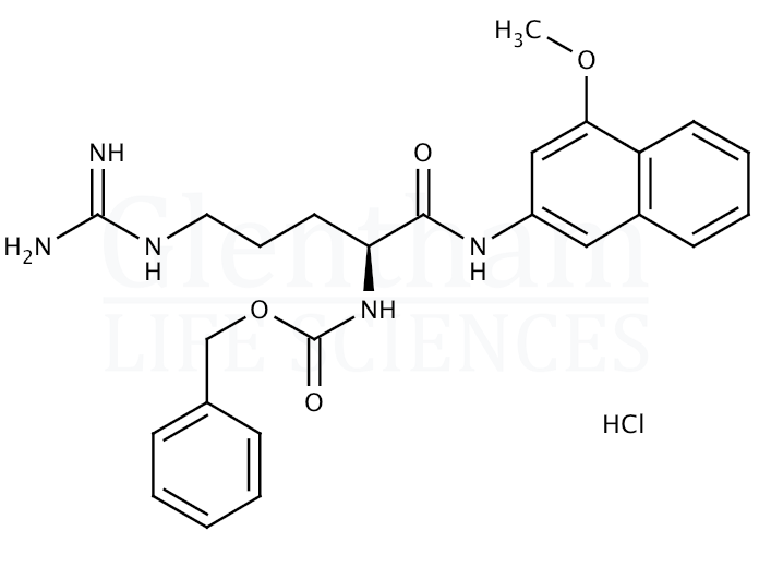 Structure for Z-L-arginine-4-methoxy-beta-naphthylamide hydrochloride