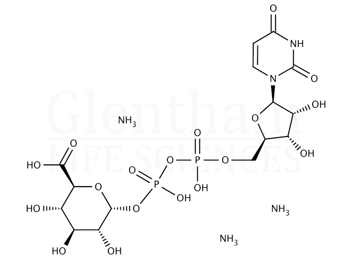 Uridine 5''-diphosphoglucuronic acid triammonium salt Structure