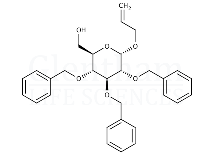 Strcuture for Allyl 2,3,4-tri-O-benzyl-a-D-glucopyranoside
