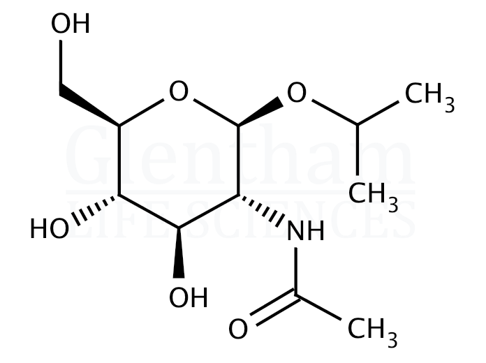 Isopropyl 2-acetamido-2-deoxy-b-D-glucopyranoside Structure