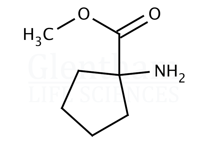 Structure for 1-Amino-1-cyclopentanecarboxylic acid methyl ester (78388-61-1)