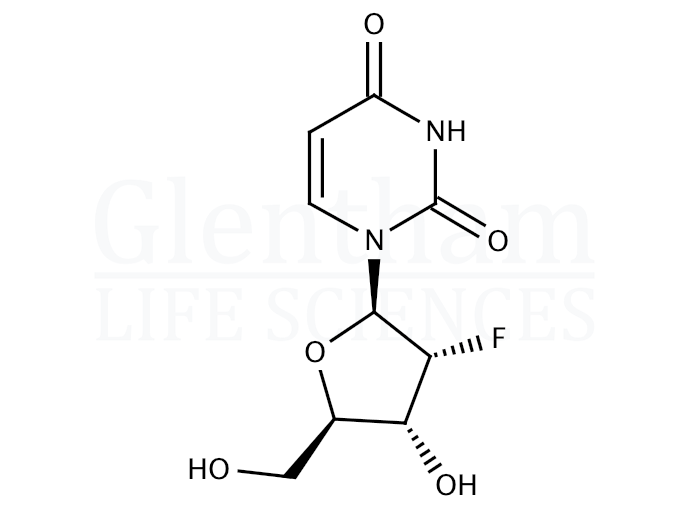 2''-Fluoro-2''-deoxyuridine Structure