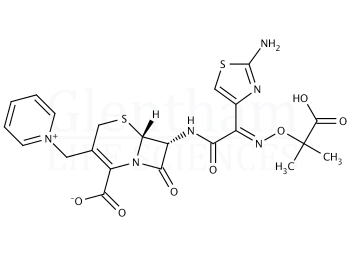 Structure for Ceftazidime hydrate, contains approx. 10% sodium carbonate (78439-06-2)