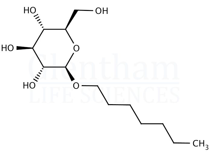 Heptyl b-D-glucopyranoside Structure