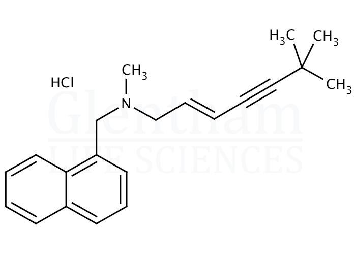 Terbinafine hydrochloride, EP grade Structure