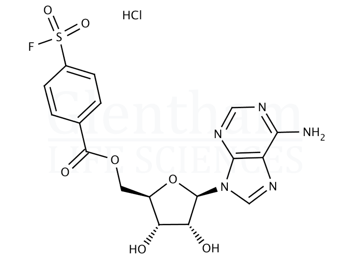 5''-(4-Fluorosulfonylbenzoyl)adenosine hydrochloride Structure