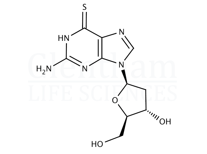 2''-Deoxy-6-thioguanosine Structure