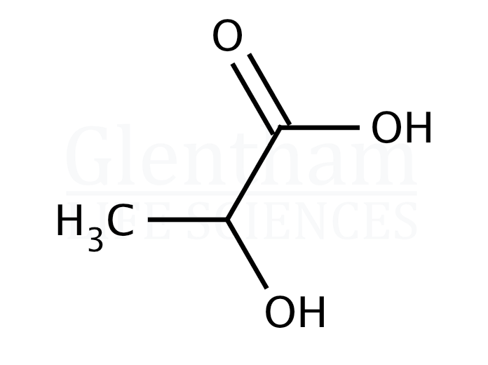 Structure for L-(+)-Lactic acid, 98% (79-33-4)