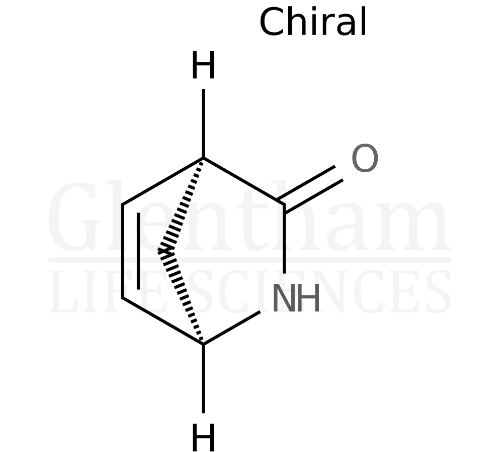 Structure for  (1R)-(-)-2-Azabicyclo[2.2.1]hept-5-en-3-one  (79200-56-9)