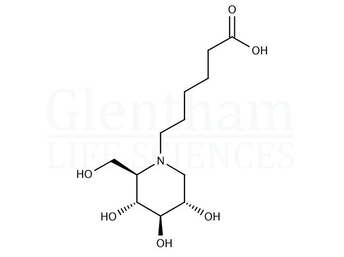 Structure for N-5-Carboxypentyl-1-deoxynojirimycin