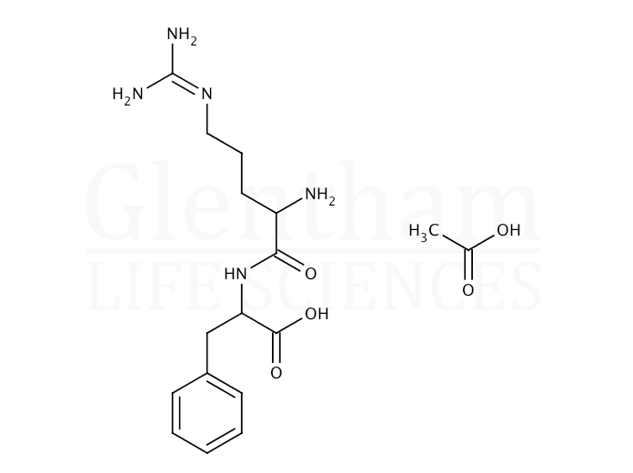L-Arginyl-L-phenylalanine acetate salt Structure