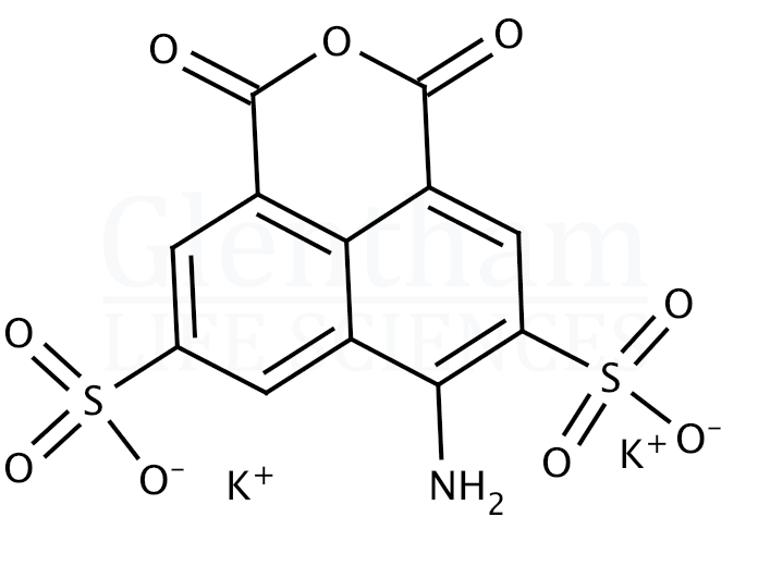 4-Amino-3,6-disulfo-1,8-naphthalic anhydride dipotassium salt Structure